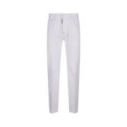 Dsquared2 Vit Bull Skater Jeans White, Herr