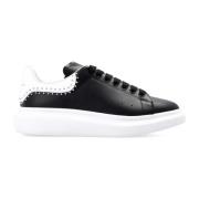 Alexander McQueen Studded Läder Sneakers Black, Herr