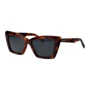 Saint Laurent Stiliga solglasögon SL 657 Brown, Dam