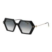 Yohji Yamamoto Stiliga Solglasögon Slook 007 Black, Dam