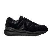 New Balance Sportiga Svarta Sneakers för Män Black, Herr