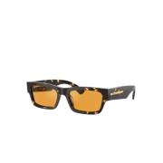 Prada Fyrkantiga Acetat Solglasögon Brun Sköldpadda Multicolor, Unisex