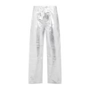 Ganni Foil Stary Denim Jeans Gray, Dam