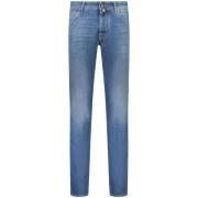 Jacob Cohën Italienska Denim Jeans med Mockapatch Blue, Herr