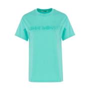 Hinnominate Präglad Jersey T-shirt & Top Green, Dam