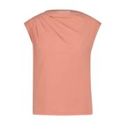 Jane Lushka One-Shoulder Bloom Top | Aprikos Orange, Dam