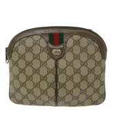 Gucci Vintage Pre-owned Canvas gucci-vskor Beige, Dam