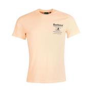 Barbour Nautisk Stil T-shirt Korallsand Orange, Herr