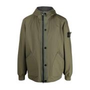 Stone Island Grön Huva Teknisk Jacka Green, Herr