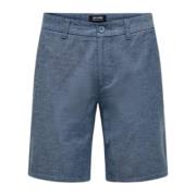 Only & Sons Stiliga Bermuda Shorts för Män Blue, Herr