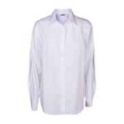 Mauro Grifoni Klassisk bomullsskjorta för kvinnor, Overmodell White, D...