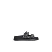 Liu Jo Elegant Sandalstil för Sommargarderoben Black, Dam