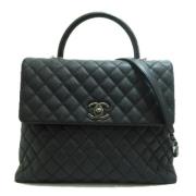 Chanel Vintage Pre-owned Laeder crossbodyvskor Black, Dam