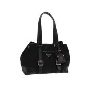 Prada Vintage Pre-owned Nylon prada-vskor Black, Dam