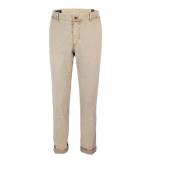 Mason's Beige Chino Byxor Dragkedja Knapp Regular Fit Beige, Herr