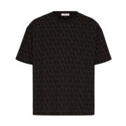 Valentino Garavani MXM T-shirt Stiligt Design Black, Herr