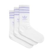 Adidas Crew Socks White, Herr