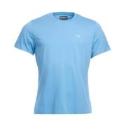 Barbour Essentiell Sportig T-shirt i Blå Blue, Herr