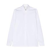 Givenchy Vit Poplin Skjorta 4G Motiv White, Herr