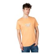 Guess Klassisk Rund Hals T-shirt Orange, Herr