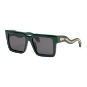 Roberto Cavalli Gröna fyrkantiga solglasögon för kvinnor Green, Dam