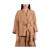 Alpha Industries Stilfull Kimono för Kvinnor Beige, Dam
