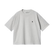 Carhartt Wip Nelson T-shirt i Sonic Silver Gray, Dam