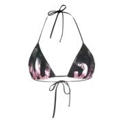 Moschino Svart amerikansk hals bikini topp Multicolor, Dam