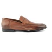 Marco Ferretti Brun Läder Loafer Sko Brown, Herr