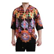 Dolce & Gabbana Multifärgad Luminary Print Bomull T-shirt Multicolor, ...