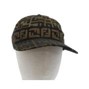 Fendi Vintage Pre-owned Canvas hattar-och-kepsar Brown, Dam