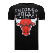 Local Fanatic Bulls Classic Design T-shirt Herr Black, Herr