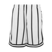 Karl Kani Mesh Shorts i vitt polyester Multicolor, Herr