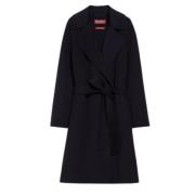 Max Mara Studio Svart Ylleblandningsrock Black, Dam