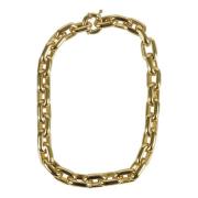 Federica Tosi Chunky Chain Golden Necklace Yellow, Dam