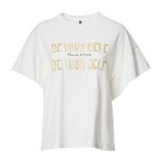 Manila Grace Tryckt T-shirt för Kvinnor White, Dam