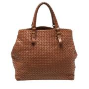 Bottega Veneta Vintage Pre-owned Laeder totevskor Brown, Dam