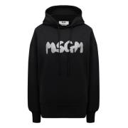Msgm Svart Sweatshirt 99 Black, Dam