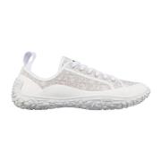 Dior Jacquard Sneakers med All-Over Logo White, Herr