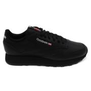 Reebok Läder Sneakers för Kvinnor, Bekväma Black, Dam