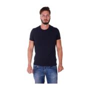 Dolce & Gabbana Ren Rund Hals T-Shirt Sweatshirt Blue, Herr