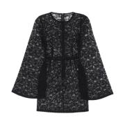 Dolce & Gabbana Elegant Svart Klänning för Kvinnor Black, Dam