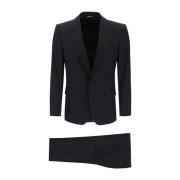 Dolce & Gabbana Elegant Kostym för Män Black, Herr