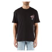 Tommy Jeans Bomull Logo Print T-shirt Black, Herr