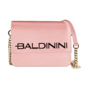 Baldinini Läderhandväska med kedjeband Pink, Dam