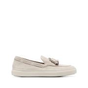 Fratelli Rossetti Suede Tassel Loafers Beige, Herr