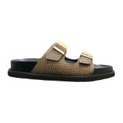 Borbonese Svarta Sliders Sandaler Sommarkollektion 2024 Multicolor, Da...