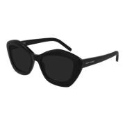 Saint Laurent Black/Grey Sunglasses SL 72 Black, Dam