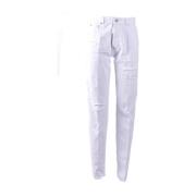 Dsquared2 Klassiska Denim Jeans för Vardagsbruk White, Dam