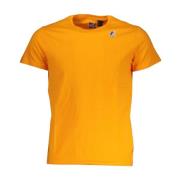 K-Way Grafiskt Tryck Bomull T-shirt Orange, Herr